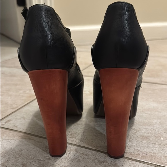 Jeffrey Campbell Black and Brown Platform Heels - Picture 4 of 7